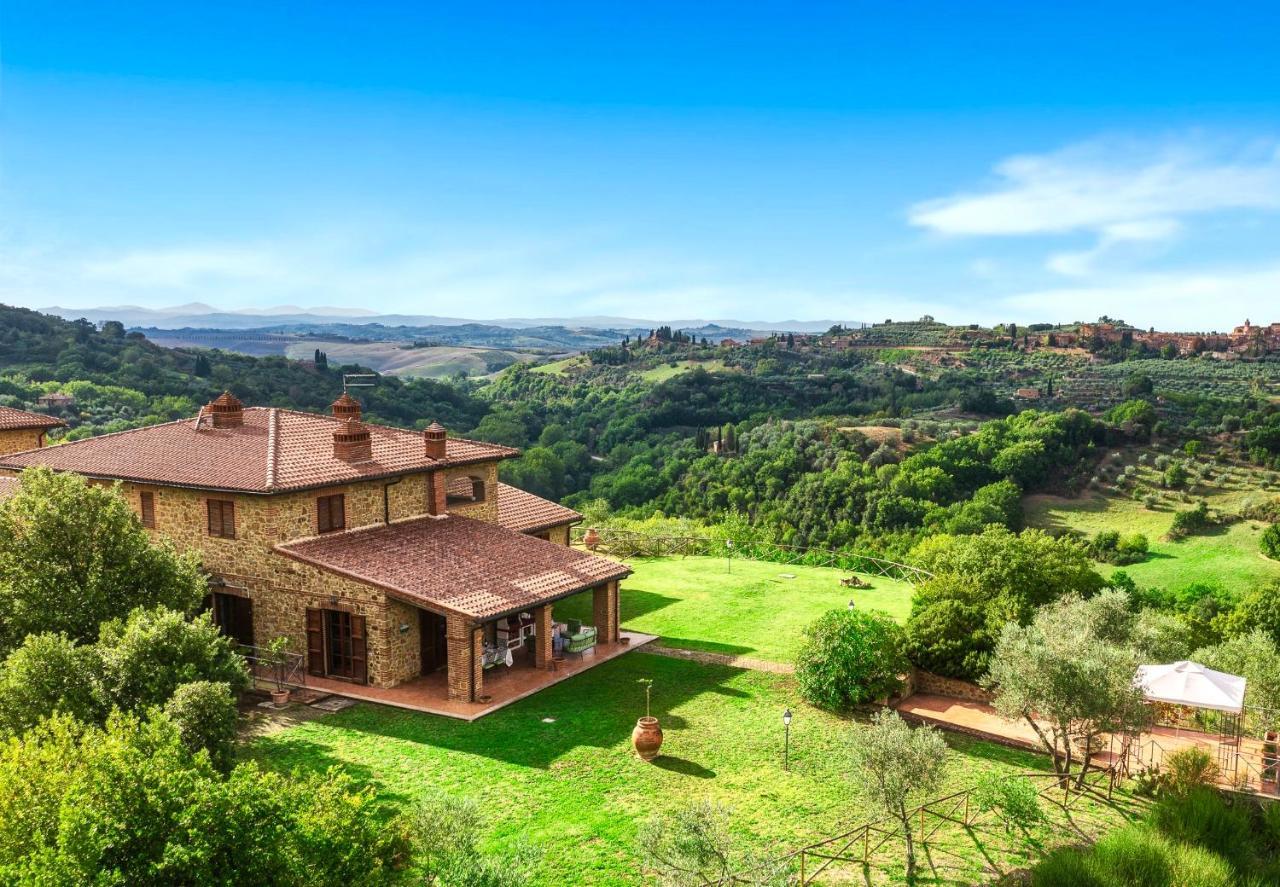 Willa Casa Ora D'Oro - Panoramic Views / Pool / Private Garden Trequanda Zewnętrze zdjęcie