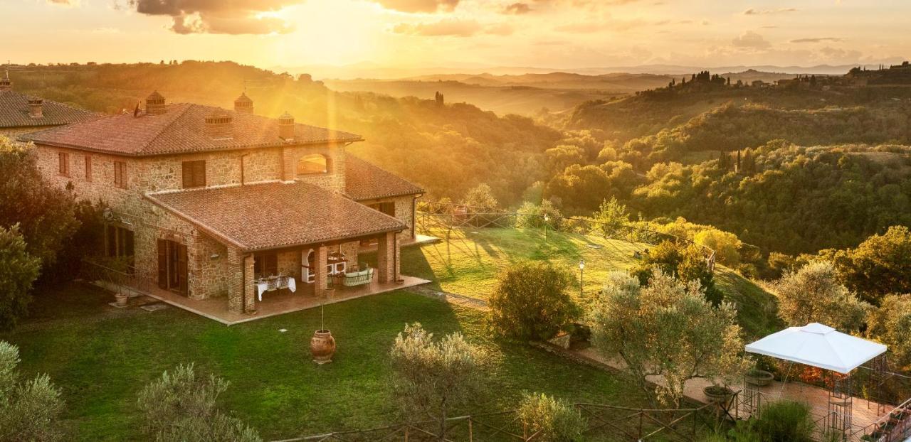 Willa Casa Ora D'Oro - Panoramic Views / Pool / Private Garden Trequanda Zewnętrze zdjęcie