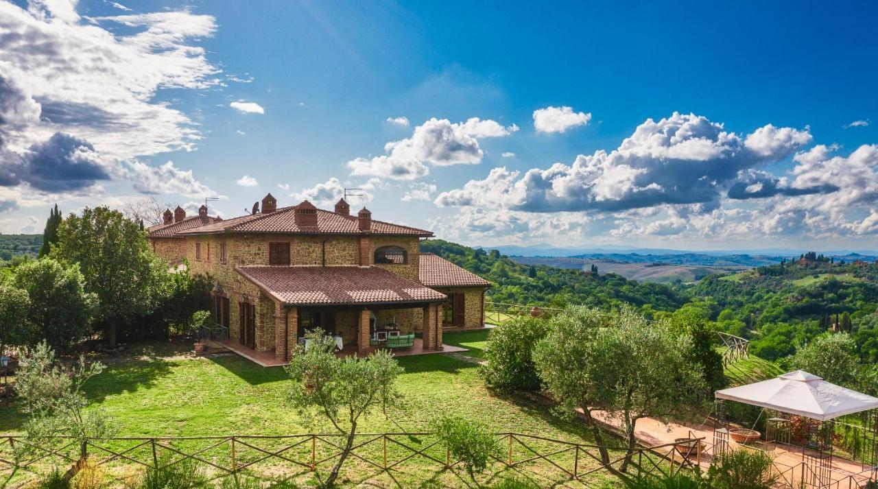 Willa Casa Ora D'Oro - Panoramic Views / Pool / Private Garden Trequanda Zewnętrze zdjęcie
